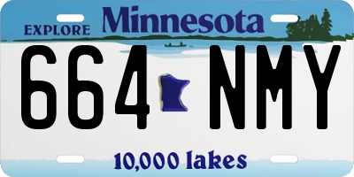 MN license plate 664NMY