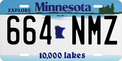 MN license plate 664NMZ