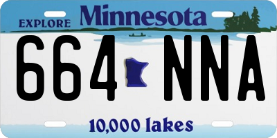 MN license plate 664NNA