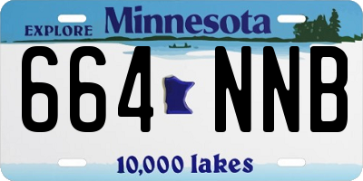 MN license plate 664NNB