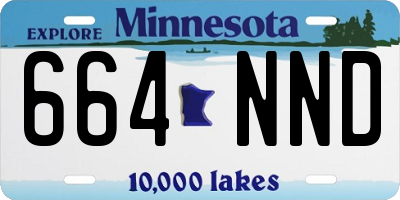 MN license plate 664NND