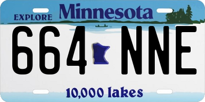MN license plate 664NNE