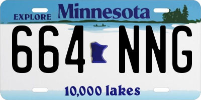 MN license plate 664NNG