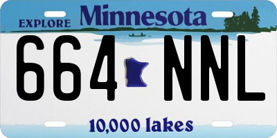 MN license plate 664NNL