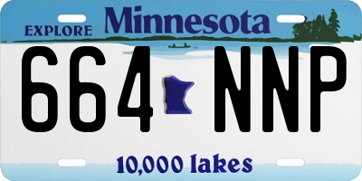 MN license plate 664NNP