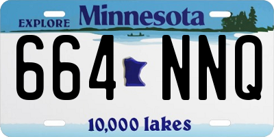 MN license plate 664NNQ