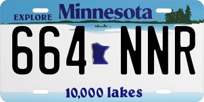 MN license plate 664NNR