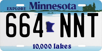 MN license plate 664NNT