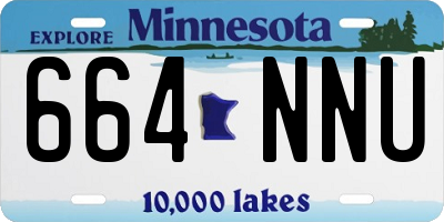 MN license plate 664NNU