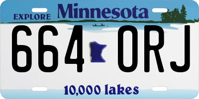 MN license plate 664ORJ
