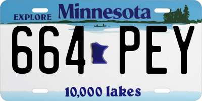 MN license plate 664PEY