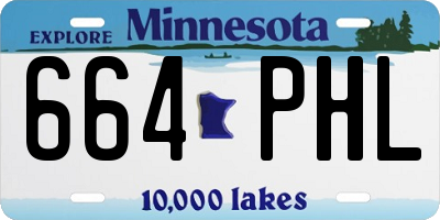 MN license plate 664PHL