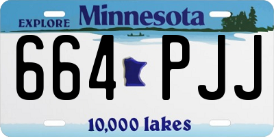 MN license plate 664PJJ