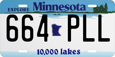 MN license plate 664PLL
