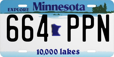 MN license plate 664PPN