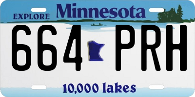 MN license plate 664PRH