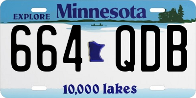 MN license plate 664QDB