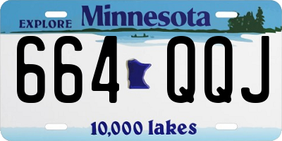 MN license plate 664QQJ