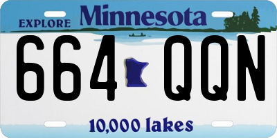 MN license plate 664QQN