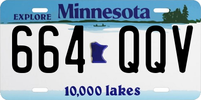 MN license plate 664QQV