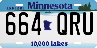 MN license plate 664QRU