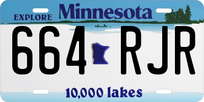 MN license plate 664RJR