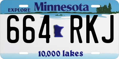 MN license plate 664RKJ