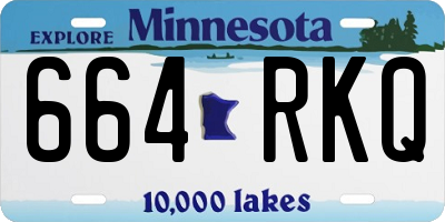 MN license plate 664RKQ