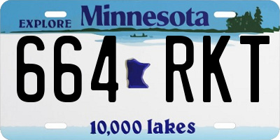 MN license plate 664RKT