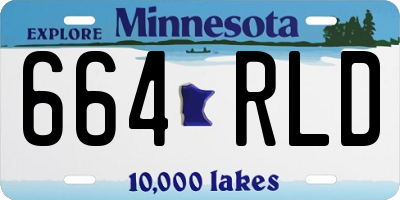 MN license plate 664RLD
