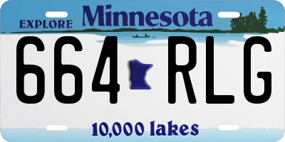MN license plate 664RLG