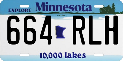 MN license plate 664RLH