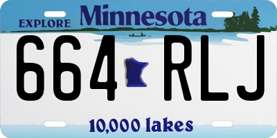 MN license plate 664RLJ