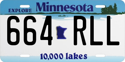 MN license plate 664RLL