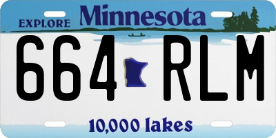 MN license plate 664RLM