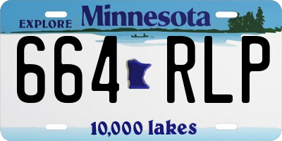 MN license plate 664RLP