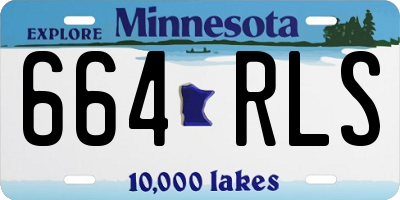 MN license plate 664RLS