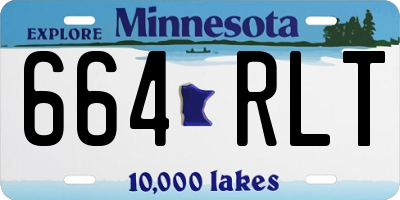 MN license plate 664RLT