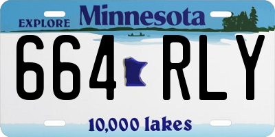 MN license plate 664RLY