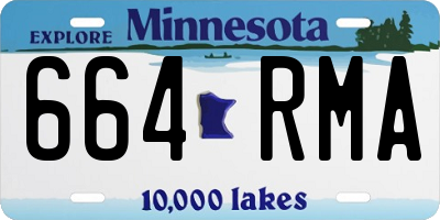 MN license plate 664RMA