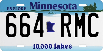 MN license plate 664RMC