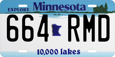 MN license plate 664RMD
