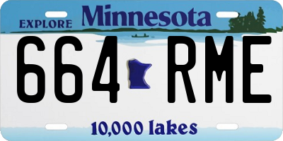 MN license plate 664RME