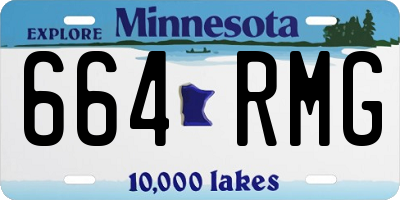 MN license plate 664RMG