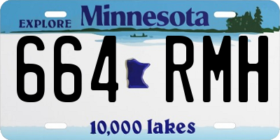 MN license plate 664RMH