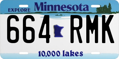 MN license plate 664RMK