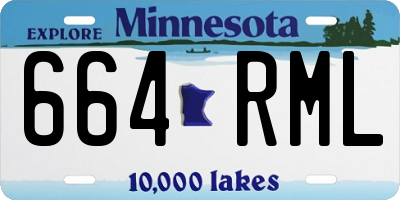 MN license plate 664RML