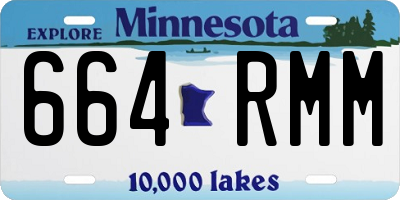 MN license plate 664RMM