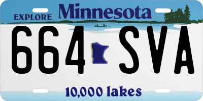 MN license plate 664SVA