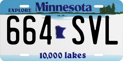 MN license plate 664SVL